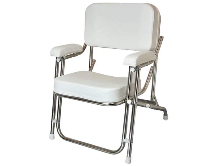 BTG726-CMP-Deck-Chair Kingfish II Stainless-Steel Deck Chair