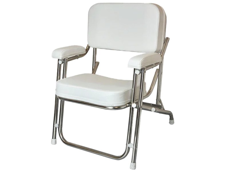 BTG726-CMP-Deck-Chair Kingfish II Stainless-Steel Deck Chair