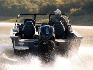 Tohatsu 150 outboard on a boat