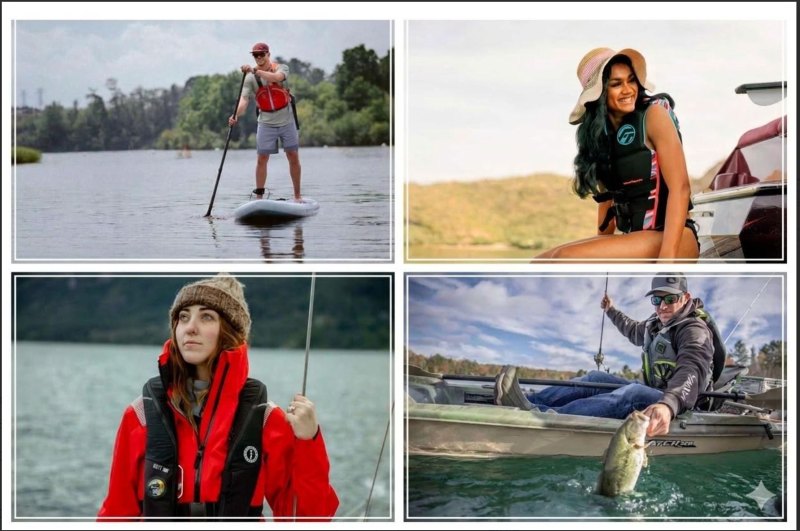 Level 50 life jackets for different sports