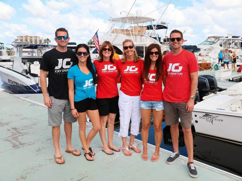 On the dock at the Joey Gratton Memorial Fun Run