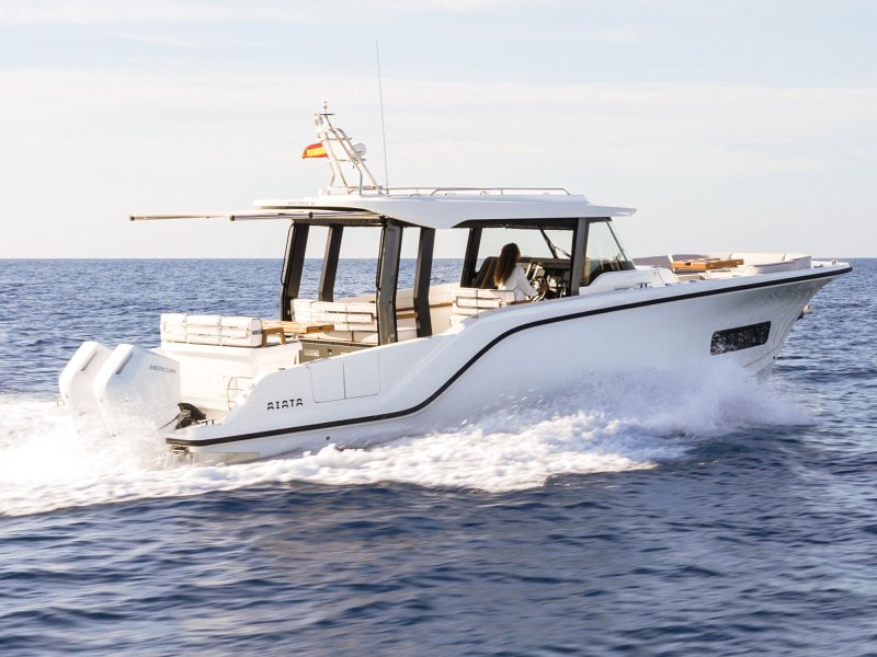 Aiata Wayfinder 38 running offshore