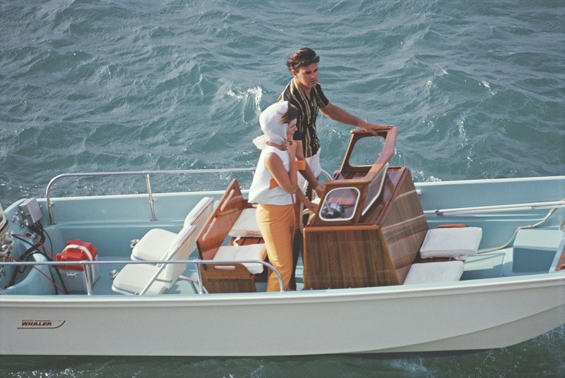 Classic Boston Whaler at sea