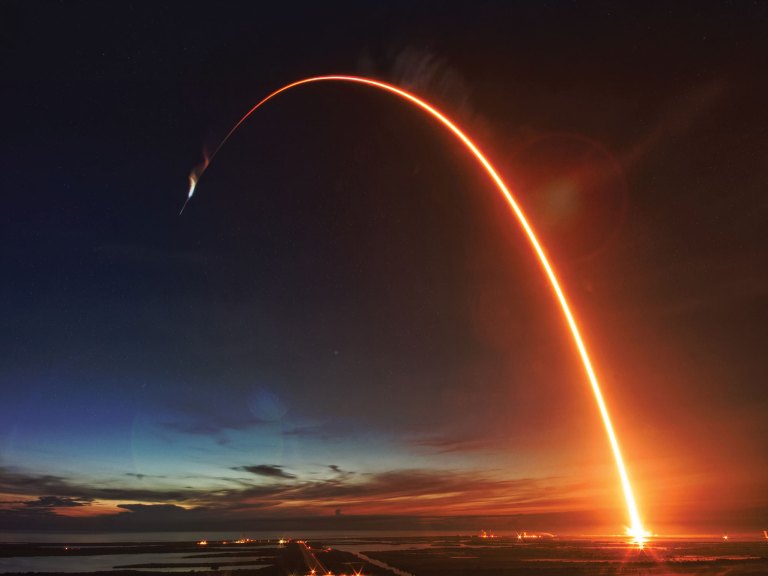 BTG926-Sat-Comm-2 Rocket taking off with satellites