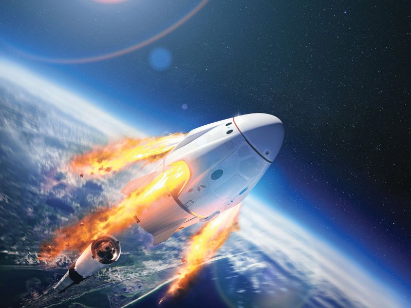 Launching satellite into space