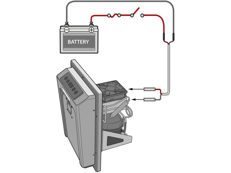Connect the CSX 200 to power
